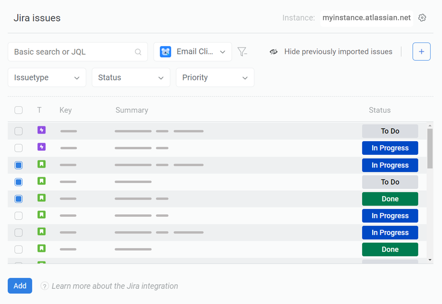 Feature Jira modal